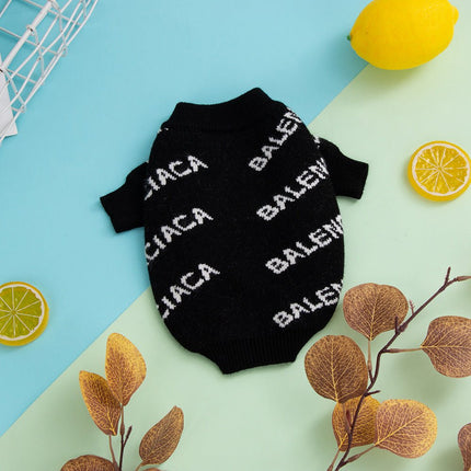 Warm Knitted Frenchie Sweater - Xs / Black - Frenchie Complex Shop