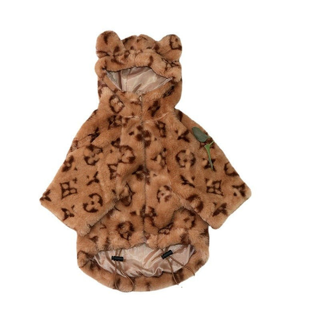 Chewy Bear Dog Jacket - Brown / L - Frenchie Complex Shop
