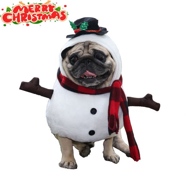 Snowman Christmas French Bulldog Costume - S - Frenchie Complex Shop
