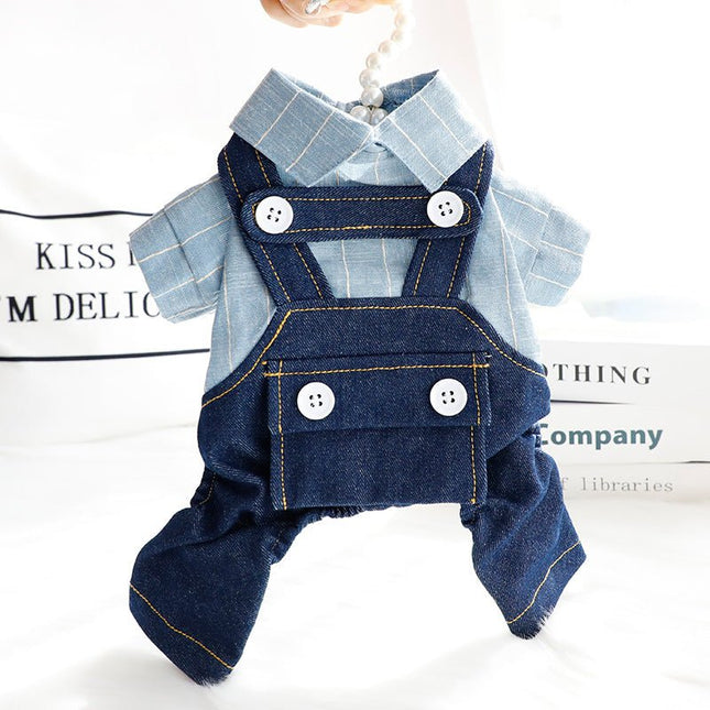 French Bulldog Overalls - Xs size / Dark blue - Frenchie Complex Shop