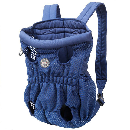 French Bulldog Backpack Carrier - Blue / M - Frenchie Complex Shop