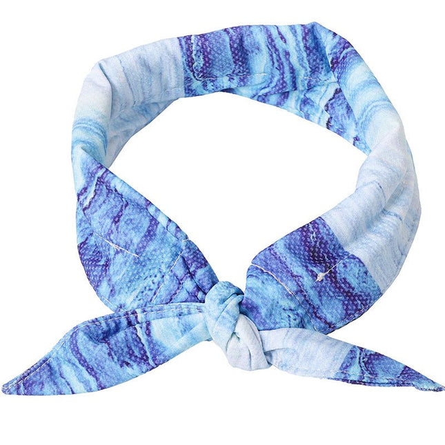 Ultra Cooling French Bulldog Bandana - S / Blue - Frenchie Complex Shop