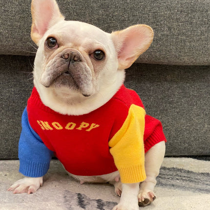 Snoopy French Bulldog Sweater - S - Frenchie Complex Shop