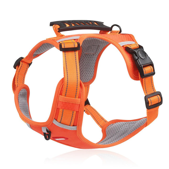 Comfy French Bulldog Harness - Orange / XS - Frenchie Complex Shop