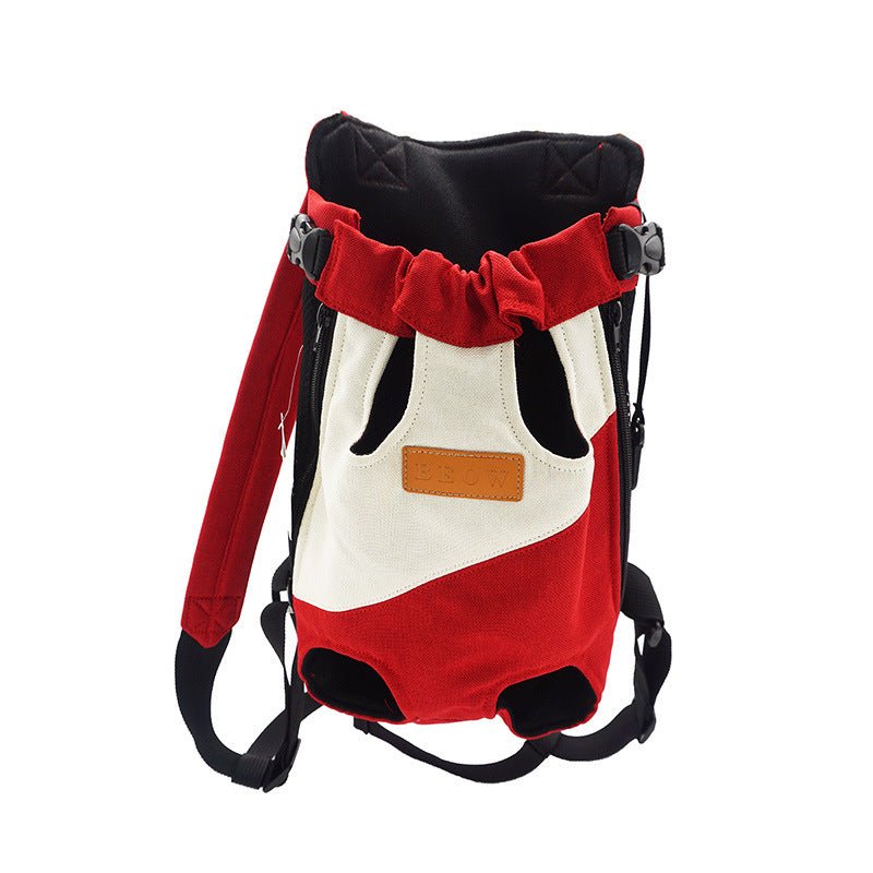 Travel French Bulldog Carrier Bag - Red and white / S - Frenchie Complex Shop
