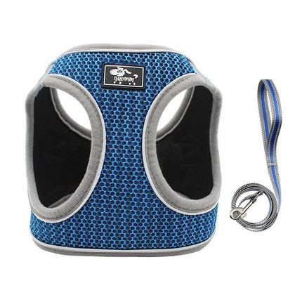 French Bulldog Harness Set - Blue / XS - Frenchie Complex Shop
