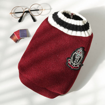 Elegant French Bulldog Sweaters - XS / Red - Frenchie Complex Shop