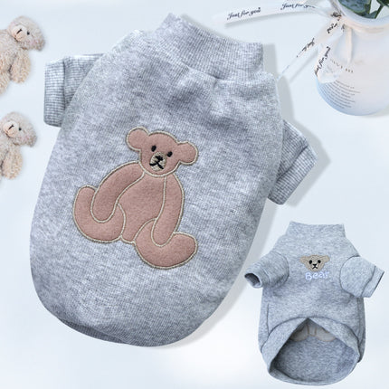 Bear French Bulldog Sweaters - Gray / S - Frenchie Complex Shop