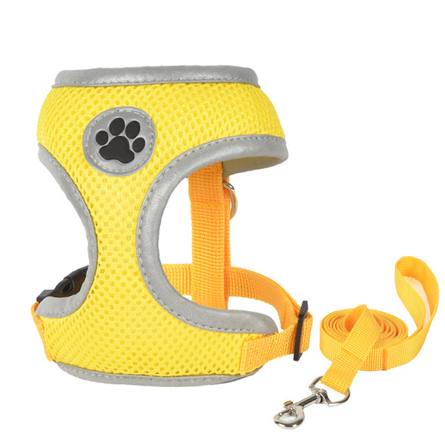 Breathable French Bulldog Harness - Yellow / S - Frenchie Complex Shop