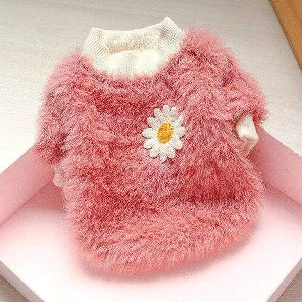 Daisy French Bulldog Girl Sweater - Pink / XS - Frenchie Complex Shop