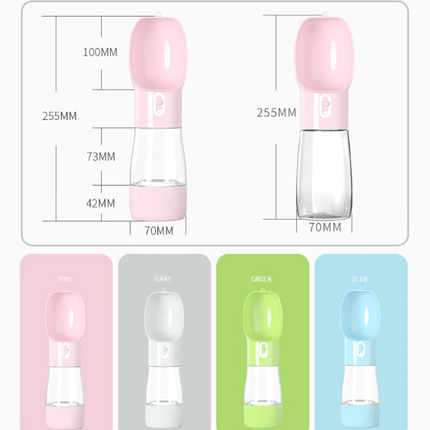 Portable Water & Food Bottle - Frenchie Complex Shop