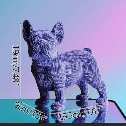 Resin French Bulldog Statue - Blue - Frenchie Complex Shop