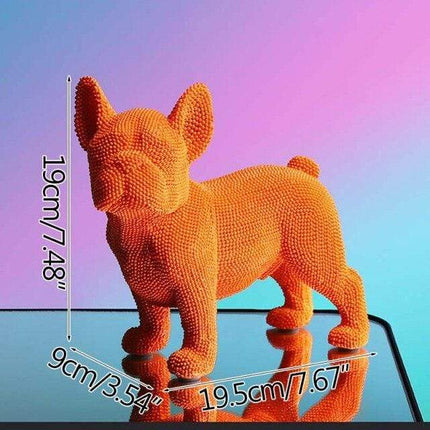 Resin French Bulldog Statue - Orange - Frenchie Complex Shop