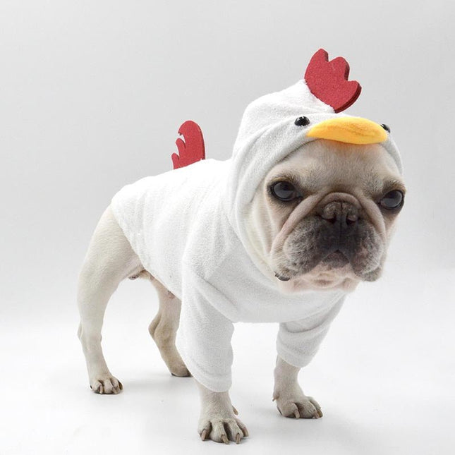 Rooster French Bulldog Hoodie - Frenchie Complex Shop