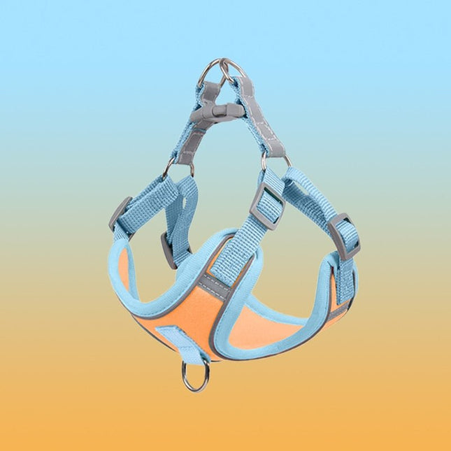 Premium Reflective Frenchie Harness - Yellow / S - Frenchie Complex Shop
