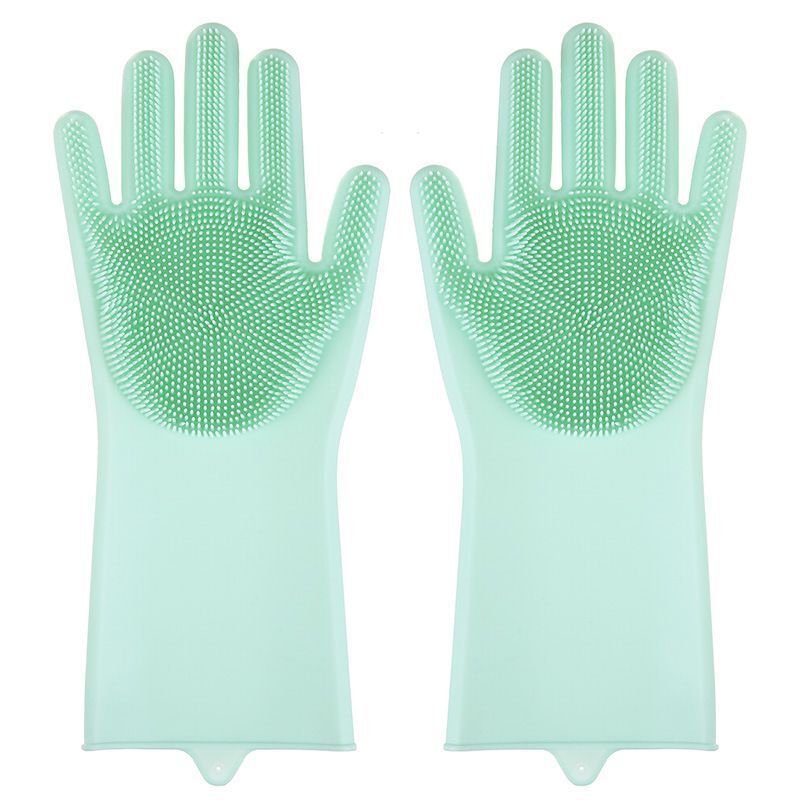 Dog Grooming Gloves - Green - Frenchie Complex Shop