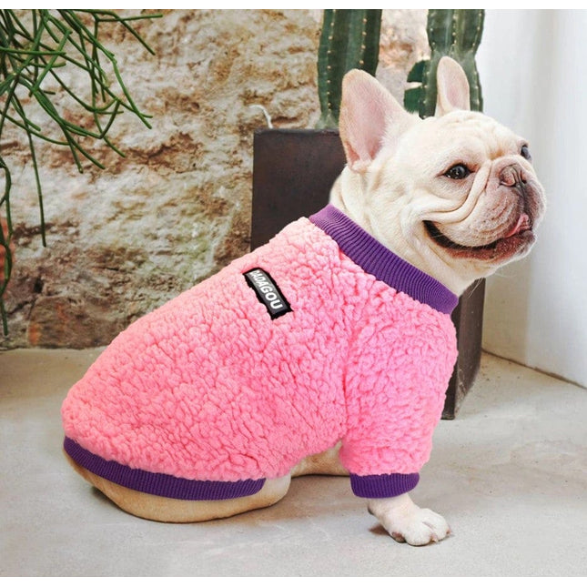 Winter French Bulldog Sweater - Brown / S - Frenchie Complex Shop