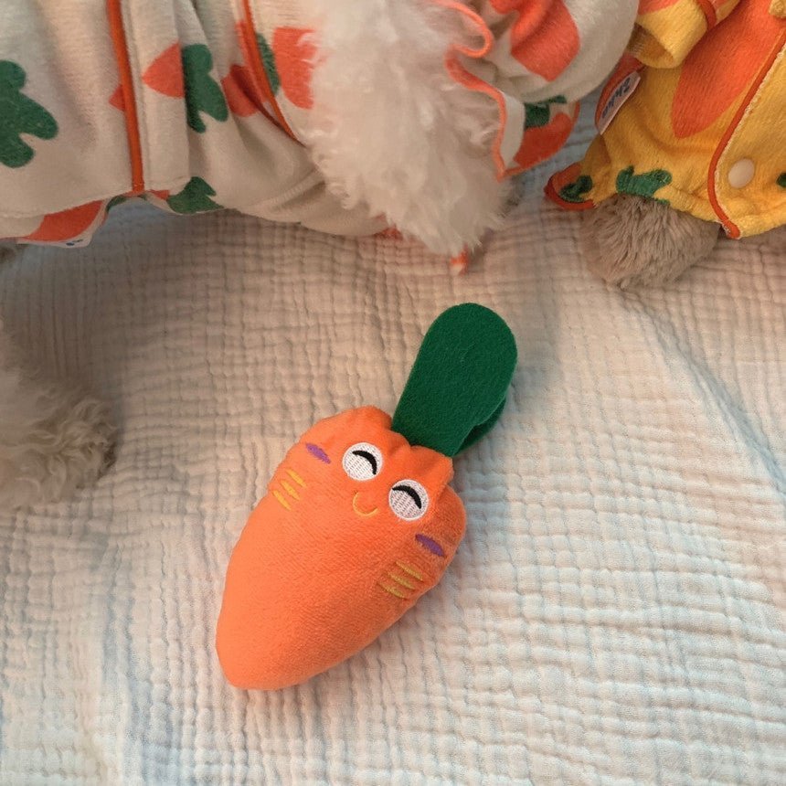 Carrot Voice Dog Toy - Orange - Frenchie Complex Shop