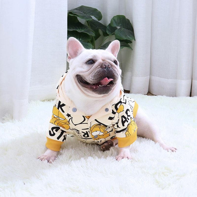 French Bulldog Star Garfield Hoodie - Frenchie Complex Shop