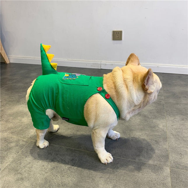 Dinosaur French Bulldog Costume - S - Frenchie Complex Shop