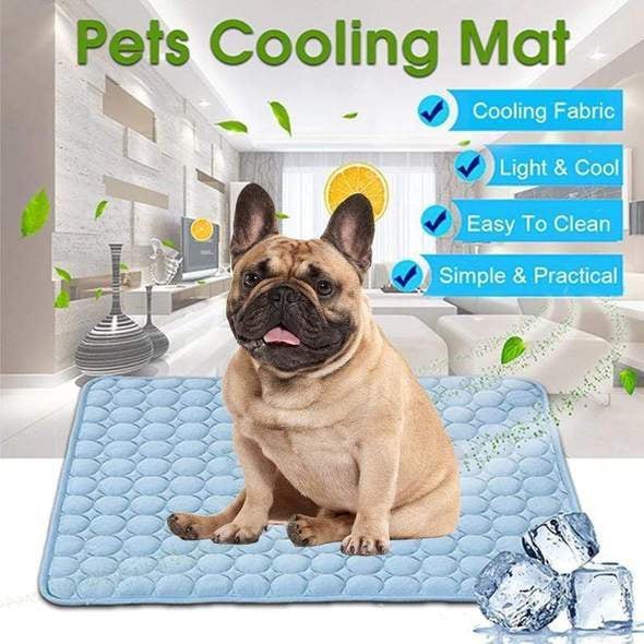 Summer Cooling French Bulldog Furniture Cover - Blue / 40x30cm - Frenchie Complex Shop