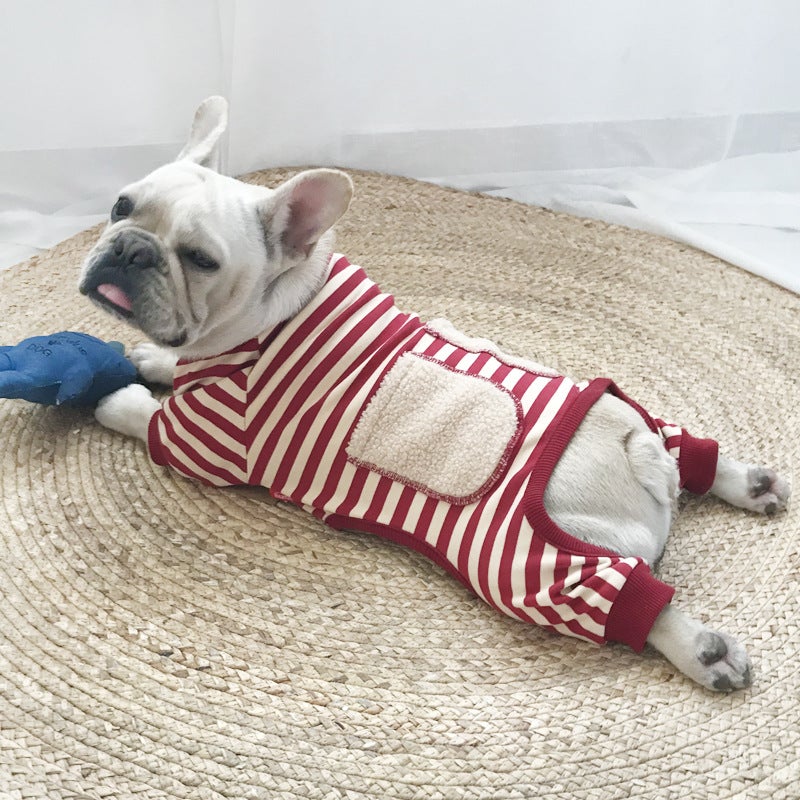 Super Soft French Bulldog Pajama - Red / S - Frenchie Complex Shop