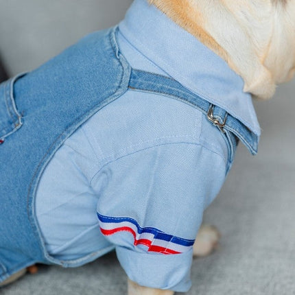 Jeans Jumpsuit for French Bulldog - Frenchie Complex Shop