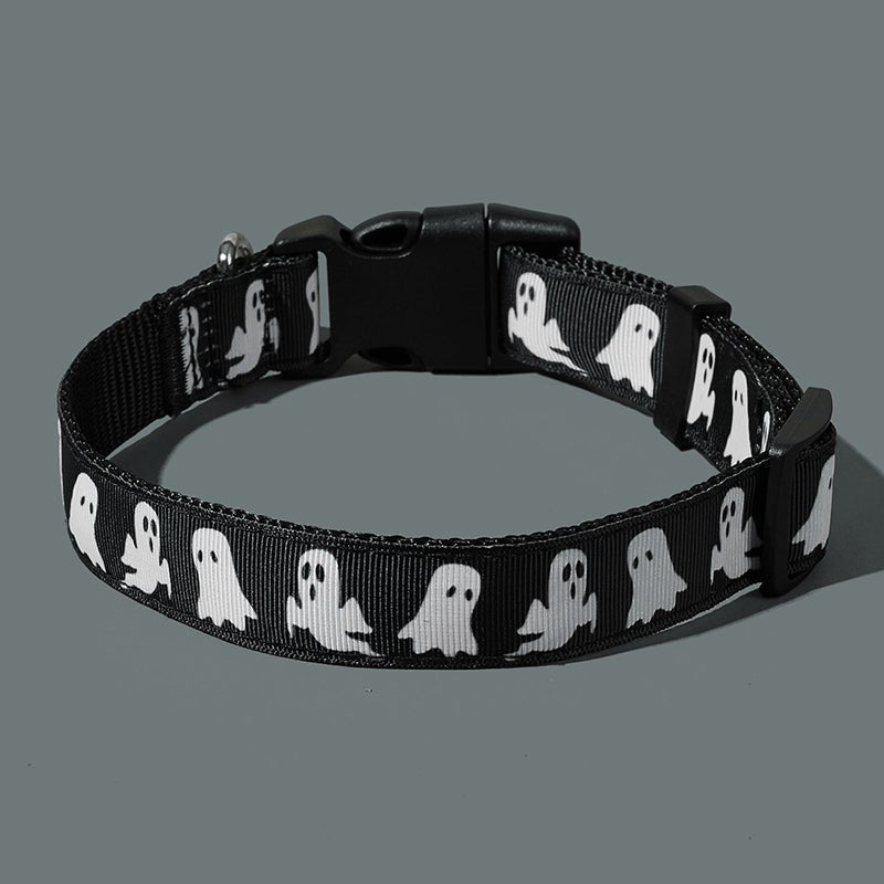 Frenchie Complex® Halloween Ghost Collar - Black / S - Frenchie Complex Shop