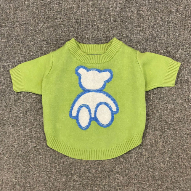 Green Woolen French Bulldog Sweater - S - Frenchie Complex Shop