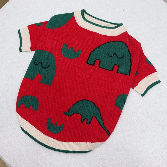 Wool Elephant Cartoon Sweater - Frenchie Complex Shop