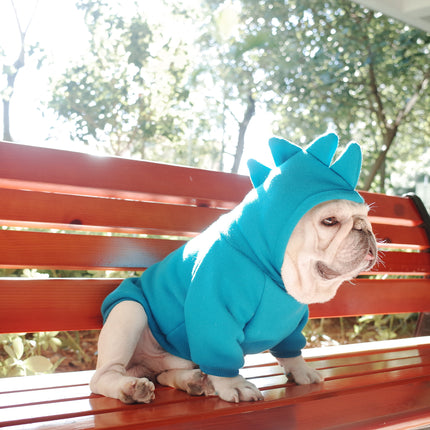 Blue French Bulldog Hoodie - Frenchie Complex Shop