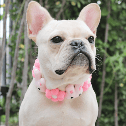 Cartoon French Bulldog Collars - XS / Pink rabbit - Frenchie Complex Shop