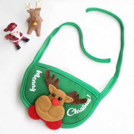 Christmas French Bulldog Scarf - Green - Frenchie Complex Shop