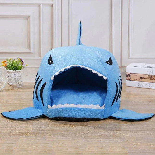 Frenchie House Shark - Light Blue / S 16.5"x16.5 inch - Frenchie Complex Shop