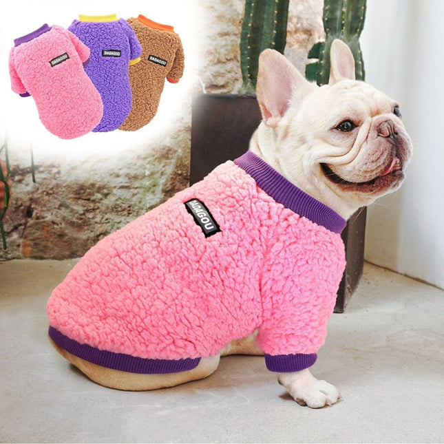 Winter French Bulldog Sweater - Brown / S - Frenchie Complex Shop
