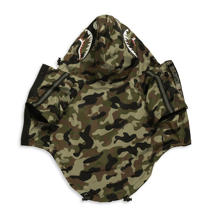 Shark Camouflage Raincoat - Green / S - Frenchie Complex Shop