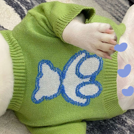 Green Woolen French Bulldog Sweater - Frenchie Complex Shop